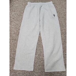 GOAT USA OG Sweatpants Straight Leg XL White Gray Heathered Fleece Pockets